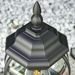 Luminaires Rustiques-hofstein Borne lumineuse Lentua Noir, 1 lumière