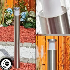 hofstein Borne lumineuse Leon LED Nickel mat, 1 lumière