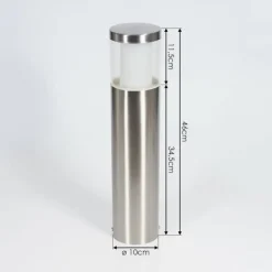 hofstein Borne lumineuse Leon LED Nickel mat, 1 lumière