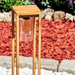 Style Boho-Chic-hofstein Borne lumineuse Leset Brun, Couleur bois, 1 lumière