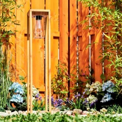 Style Boho-Chic-hofstein Borne lumineuse Leset Brun, Couleur bois, 1 lumière