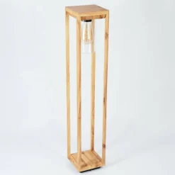 Style Boho-Chic-hofstein Borne lumineuse Leset Brun, Couleur bois, 1 lumière