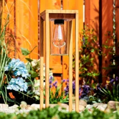 Style Boho-Chic-hofstein Borne lumineuse Leset Brun, Couleur bois, 1 lumière