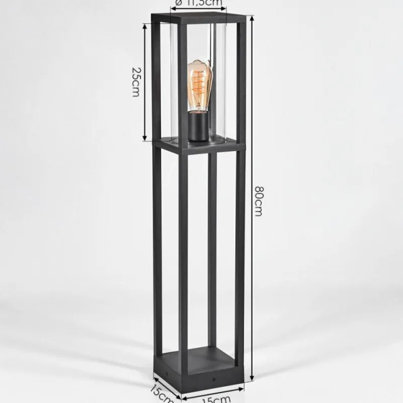 hofstein Borne lumineuse Lesotho Noir, 1 lumière