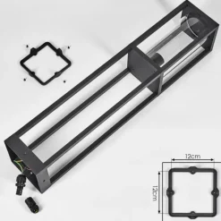 hofstein Borne lumineuse Lesotho Noir, 1 lumière