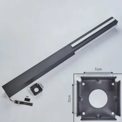 hofstein Borne lumineuse Lisalara LED Anthracite, 1 lumière