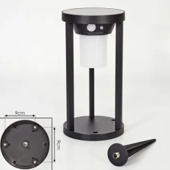 hofstein Borne lumineuse Lokpano LED Noir, 1 lumière, Détecteur de mouvement