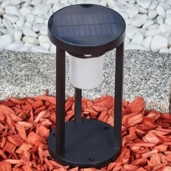 hofstein Borne lumineuse Lokpano LED Noir, 1 lumière, Détecteur de mouvement