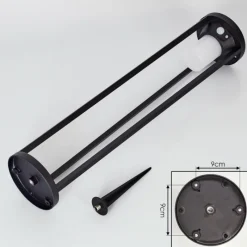 hofstein Borne lumineuse Lokpano LED Noir, Blanc, 1 lumière, Détecteur de mouvement