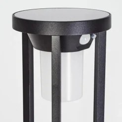 hofstein Borne lumineuse Lokpano LED Noir, Blanc, 1 lumière, Détecteur de mouvement