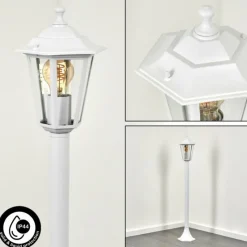 Luminaires Rustiques-hofstein Borne lumineuse Loria Blanc, 1 lumière