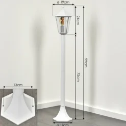 Luminaires Rustiques-hofstein Borne lumineuse Loria Blanc, 1 lumière