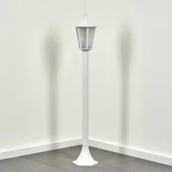 Luminaires Rustiques-hofstein Borne lumineuse Loria Blanc, 1 lumière