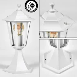 Luminaires Rustiques-hofstein Borne lumineuse Loria Blanc, 1 lumière