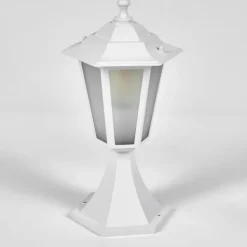 Luminaires Rustiques-hofstein Borne lumineuse Loria Blanc, 1 lumière