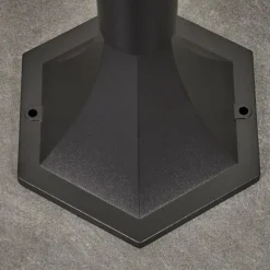 Luminaires Rustiques-hofstein Borne lumineuse Loria Noir, 1 lumière, Détecteur de mouvement