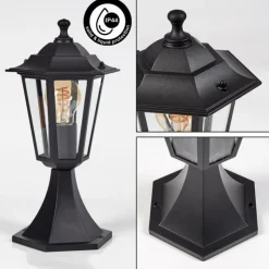 Luminaires Rustiques-hofstein Borne lumineuse Loria Noir, 1 lumière