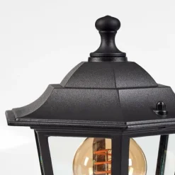 Luminaires Rustiques-hofstein Borne lumineuse Loria Noir, 1 lumière