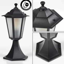 Luminaires Rustiques-hofstein Borne lumineuse Loria Noir, 1 lumière