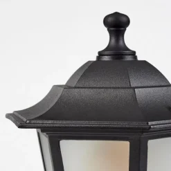 Luminaires Rustiques-hofstein Borne lumineuse Loria Noir, 1 lumière