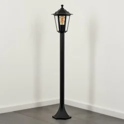 Luminaires Rustiques-hofstein Borne lumineuse Loria Noir, 1 lumière