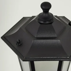 Luminaires Rustiques-hofstein Borne lumineuse Loria Noir, 1 lumière