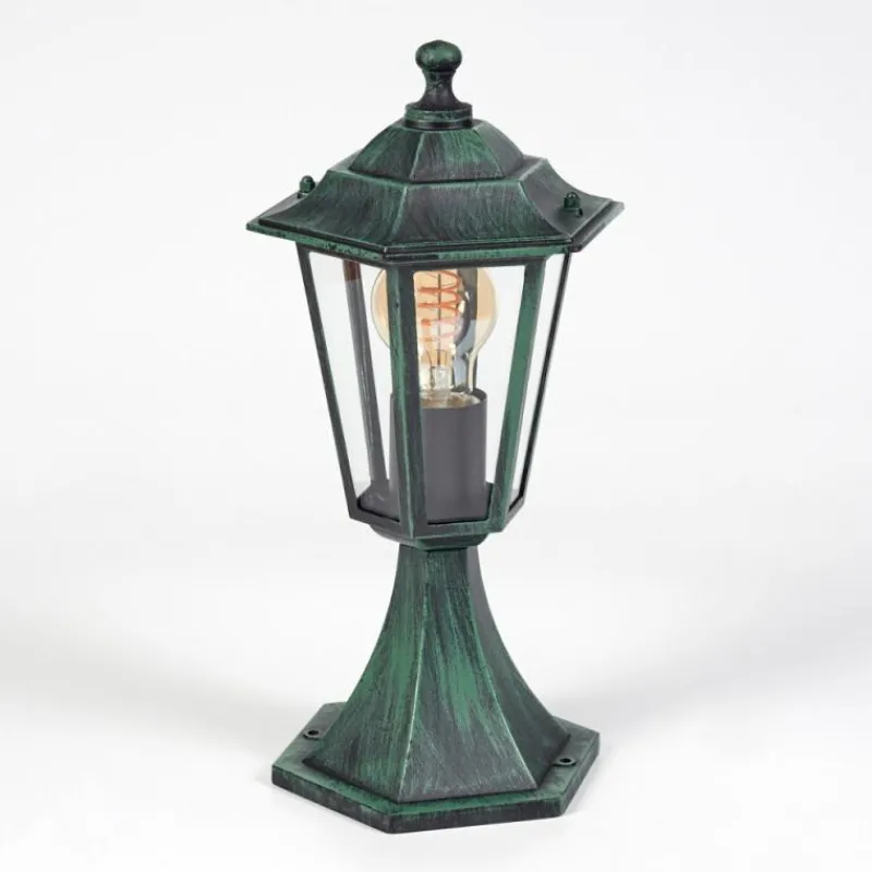 Luminaires Rustiques-hofstein Borne lumineuse Loria Vert, Noir, 1 lumière