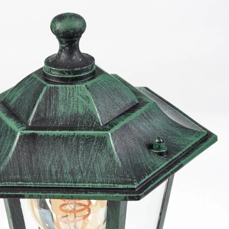 Luminaires Rustiques-hofstein Borne lumineuse Loria Vert, Noir, 1 lumière