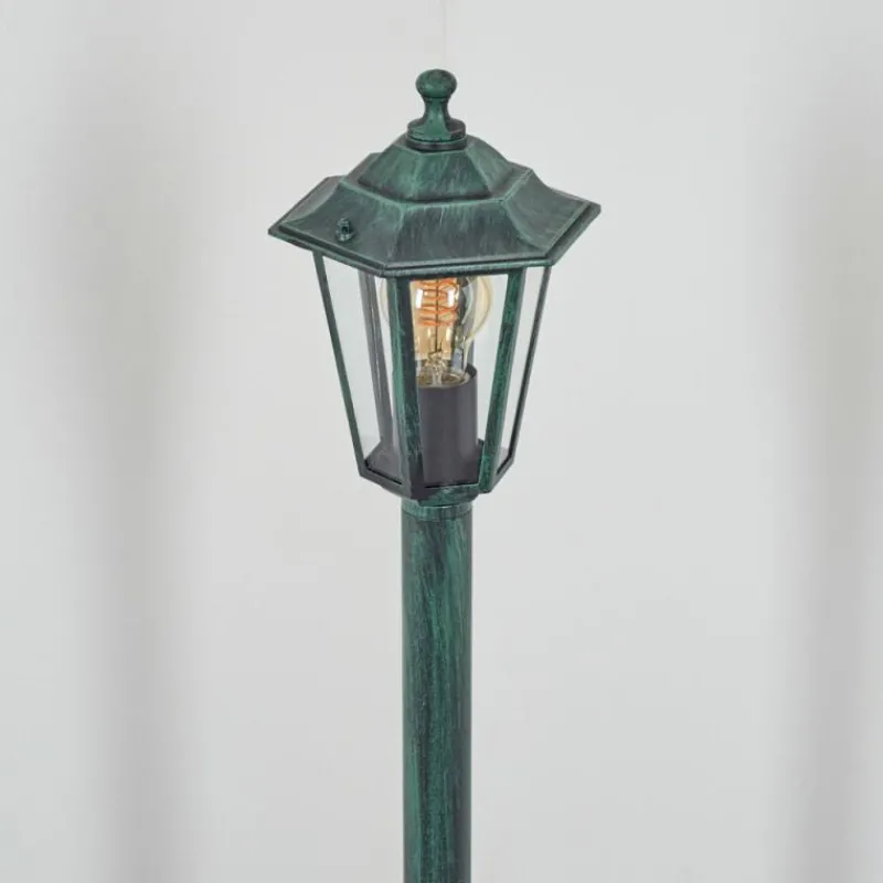 Luminaires Rustiques-hofstein Borne lumineuse Loria Vert, Noir, 1 lumière