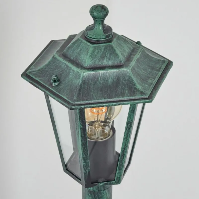 Luminaires Rustiques-hofstein Borne lumineuse Loria Vert, Noir, 1 lumière