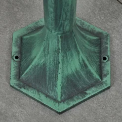 Luminaires Rustiques-hofstein Borne lumineuse Loria Vert, Noir, 1 lumière