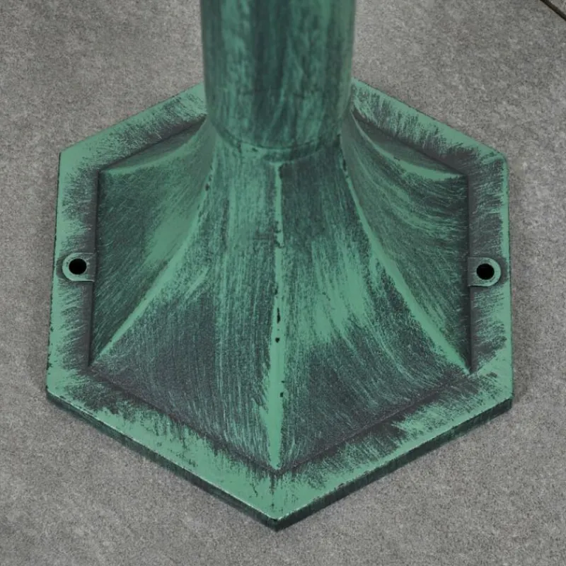 Luminaires Rustiques-hofstein Borne lumineuse Loria Vert, Noir, 1 lumière