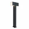 Luminaires Lutec Borne lumineuse Lutec CUBA LED Anthracite, 2 lumières