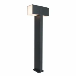 Luminaires Lutec Borne lumineuse Lutec CUBA LED Anthracite, 2 lumières