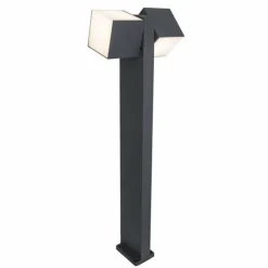Luminaires Lutec Borne lumineuse Lutec CUBA LED Anthracite, 2 lumières