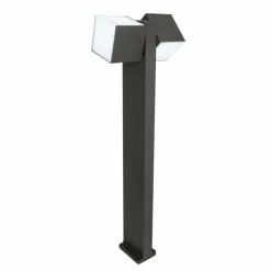 Luminaires Lutec Borne lumineuse Lutec CUBA LED Anthracite, 2 lumières