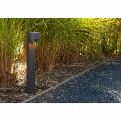 Luminaires Lutec Borne lumineuse Lutec Cypres Anthracite, 2 lumières