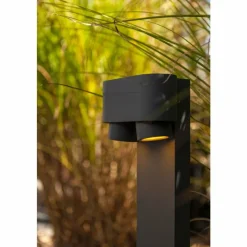 Luminaires Lutec Borne lumineuse Lutec Cypres Anthracite, 2 lumières