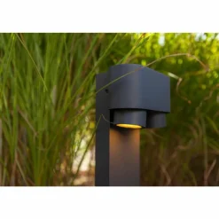 Luminaires Lutec Borne lumineuse Lutec Cypres Anthracite, 2 lumières