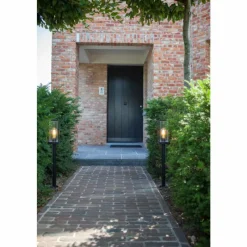 Luminaires Lutec Borne lumineuse Lutec Flair Anthracite, 1 lumière