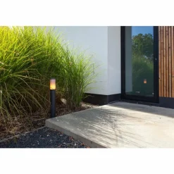 Luminaires Lutec Borne lumineuse Lutec Heros Anthracite, 1 lumière