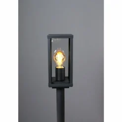 Luminaires Lutec Borne lumineuse Lutec KARO Noir, 1 lumière