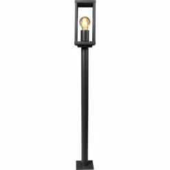 Luminaires Lutec Borne lumineuse Lutec KARO Noir, 1 lumière