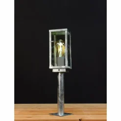 Luminaires Lutec Borne lumineuse Lutec KARO Zingué, 1 lumière