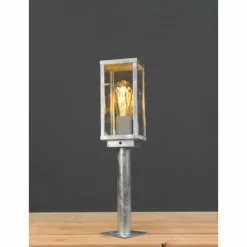 Luminaires Lutec Borne lumineuse Lutec KARO Zingué, 1 lumière