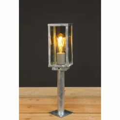 Luminaires Lutec Borne lumineuse Lutec KARO Zingué, 1 lumière