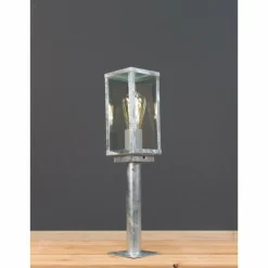 Luminaires Lutec Borne lumineuse Lutec KARO Zingué, 1 lumière