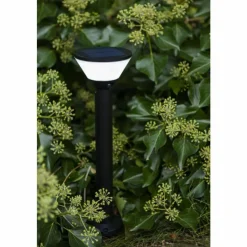 Luminaires Lutec Borne lumineuse Lutec KARLO LED Noir, 1 lumière, Détecteur de mouvement, Changeur de couleurs