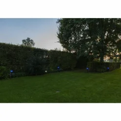 Luminaires Lutec Borne lumineuse Lutec KARLO LED Noir, 1 lumière, Détecteur de mouvement, Changeur de couleurs