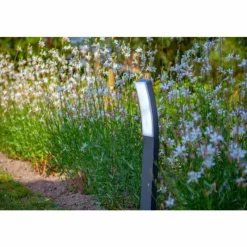 Luminaires Lutec Borne lumineuse Lutec Kira LED Anthracite, 1 lumière